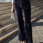 Elegant Solid Patchwork High Waist Speaker Solid Color Bottoms(5 Colors)