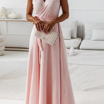 Tie Waist Wrap Maxi Dress
