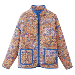 Floral Print Thin Pocket Cardigan Jacket