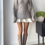 Coziest Long Sleeves Wool-blend Sweater