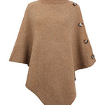 Casual 7 Colors High-Neck Sweater Cape
