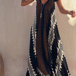 Beach Dates Ethnic Print A-line Maxi Dress