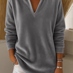 Women'S Casual Long-Sleeved Pullover Sweatshirt