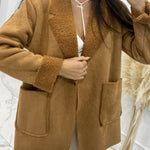 Warm short sherpa women's jacket