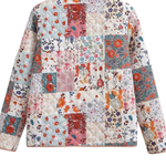 Printed Cotton Jacket + Vest + Skirt Set