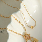 Fob Gold Necklace