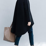 Loose Turtleneck Cropped Sweatshirt