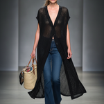 Women's Minimalist Knitted Mesh Short-sleeved Single-breasted Cardigan