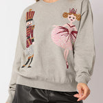 Christmas Soldier Sequined Fashion Casual Sweatshirt