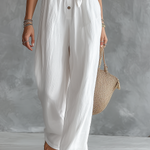 Stylish Casual Vacation V-neck Short Sleeve Jumpsuit
