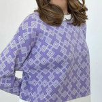 Chic on-trend Jacquard Sweater