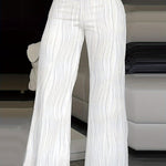 Emma | High-waisted trousers with a crossover design