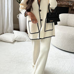 Easy To Style Edge Decorated Pocket Loose Fashion Jacket