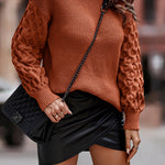 Winter Crewneck Loose Chunky Knit Pullover Sweaters