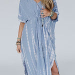TIE DYE KIMONO DRESS