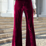 Elegant Solid Patchwork High Waist Speaker Solid Color Bottoms(5 Colors)