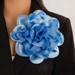 Flower Shape Solid Color Brooch Accessories