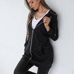 Zeagoo Zip Up Hoodies Long Fleece Jacket