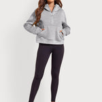Zeagoo Womens Half Zip Cropped Hoodies