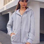 Zeagoo Women's Oversized Zip Up Hoodies