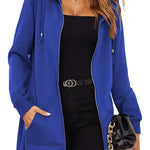 Zip Up Hoodies Fleece Tunic Sweatshirt - Zeagoo (Us Only)