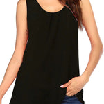 Floral Print Loose Flowy Tunic Tank Top - Zeagoo (Us Only)