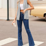Zeagoo Women's Vest Jacket Casual Sleeveless Blazer