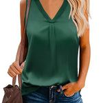 Zeagoo Women's Silk Satin Tank Tops