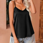 Zeagoo Women's Silk Satin Tank Tops