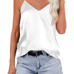Zeagoo Women's Silk Satin Tank Tops