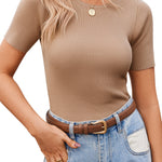 Zeagoo Women's Short Sleeve Basic Slim Fit Tops
