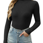 Zeagoo Women's Turtleneck Sweaters Fitted Long Sleeve Shirts