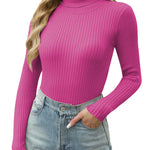 Zeagoo Women's Turtleneck Sweaters Fitted Long Sleeve Shirts