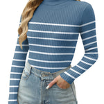Zeagoo Women's Turtleneck Sweaters Fitted Long Sleeve Shirts