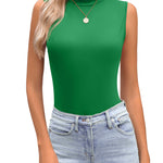 Zeagoo Womens Mock Turtleneck Tank Tops