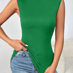 Zeagoo Womens Mock Turtleneck Tank Tops