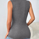 Zeagoo Womens Mock Turtleneck Tank Tops