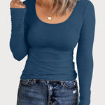 Zeagoo Women's Ribbed Long Sleeve T-Shirts