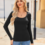 Zeagoo Women's Ribbed Long Sleeve T-Shirts