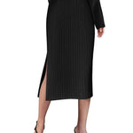 Zeagoo Womens Knit Midi Skirts Casual Pencil Skirt