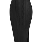 Zeagoo Womens Knit Midi Skirts Casual Pencil Skirt