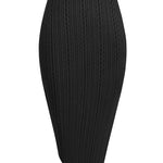Zeagoo Womens Knit Midi Skirts Casual Pencil Skirt