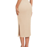 Zeagoo Womens Knit Midi Skirts Casual Pencil Skirt