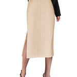 Zeagoo Womens Knit Midi Skirts Casual Pencil Skirt