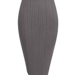Zeagoo Womens Knit Midi Skirts Casual Pencil Skirt