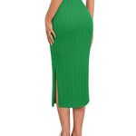 Zeagoo Womens Knit Midi Skirts Casual Pencil Skirt