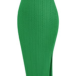 Zeagoo Womens Knit Midi Skirts Casual Pencil Skirt