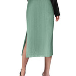 Zeagoo Womens Knit Midi Skirts Casual Pencil Skirt