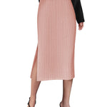 Zeagoo Womens Knit Midi Skirts Casual Pencil Skirt