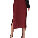 Zeagoo Womens Knit Midi Skirts Casual Pencil Skirt